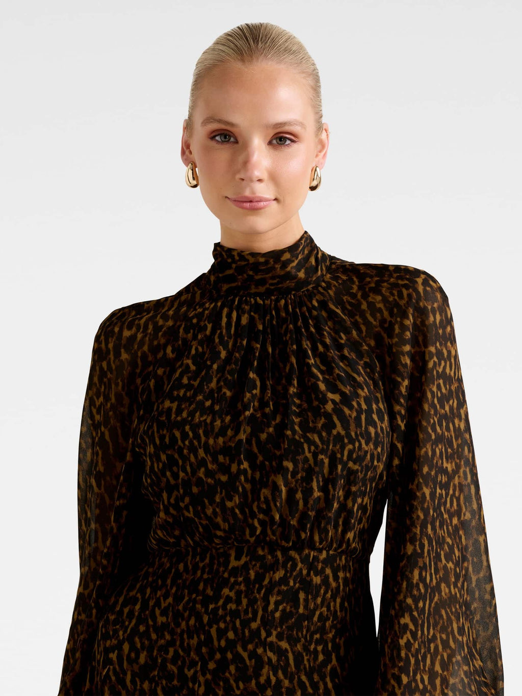 Janelle Printed Raglan Maxi Dress