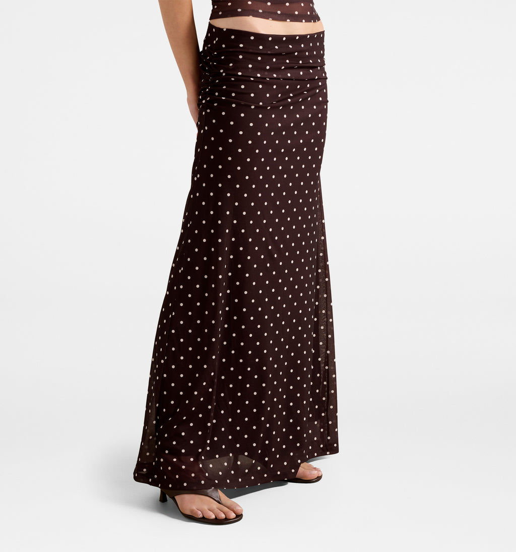 Mimi Flute Maxi Skirt