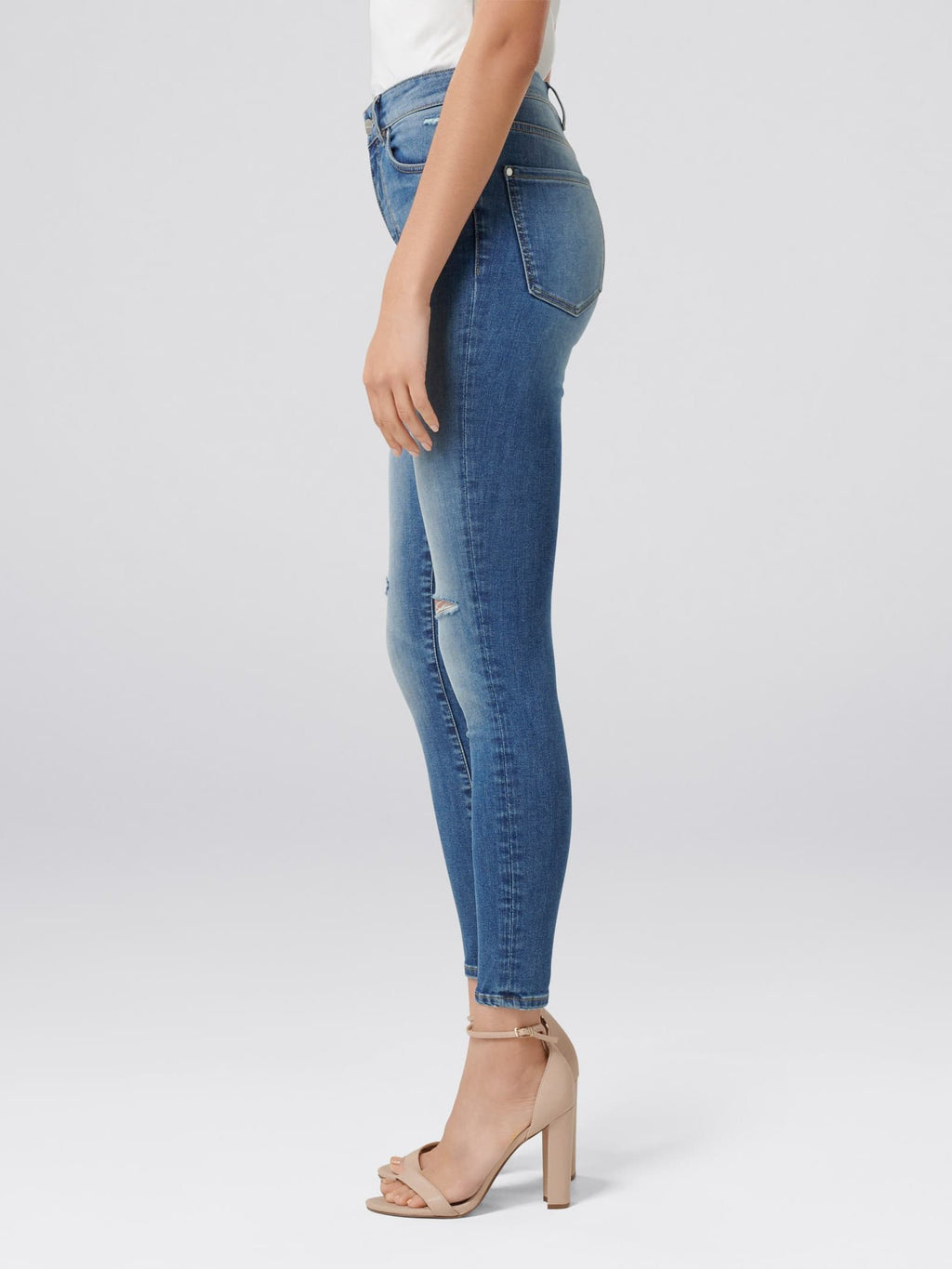 Zoe Mid Rise Ankle Grazer Jean