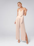 Maddison Satin Wrap Jumpsuit
