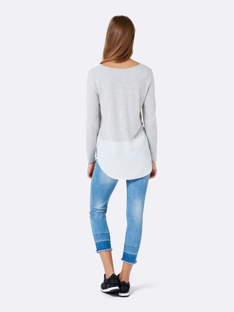 Woven Hem Top