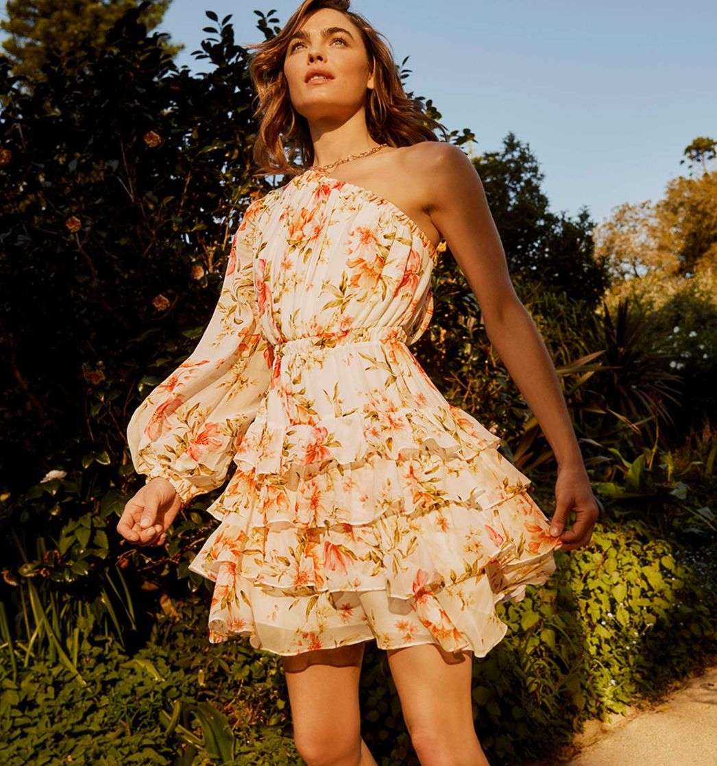 Buy Priya Ruffle One Shoulder Mini 