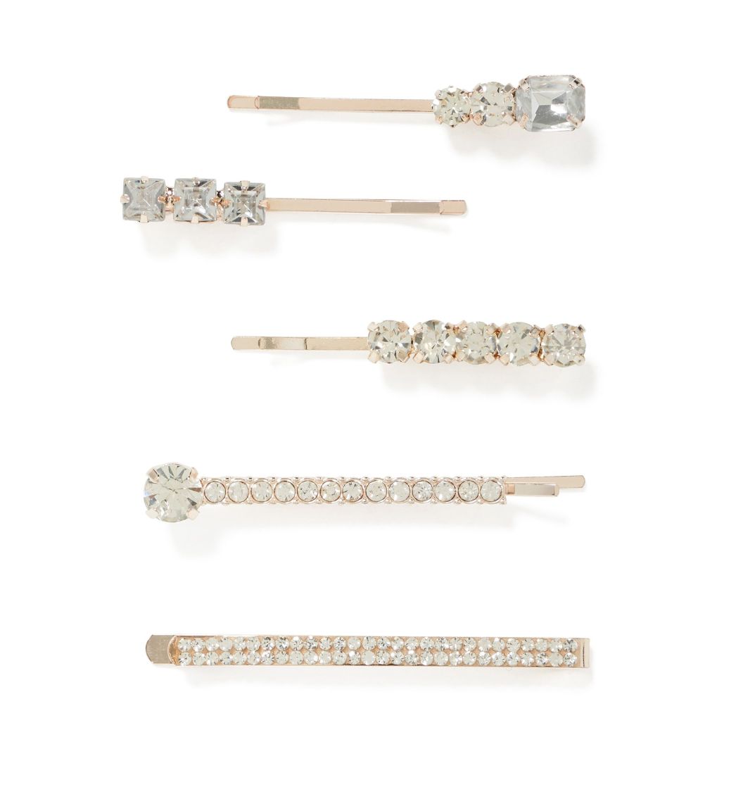 Buy Hayley 5 Pack Stone Hair Clips at Forever New