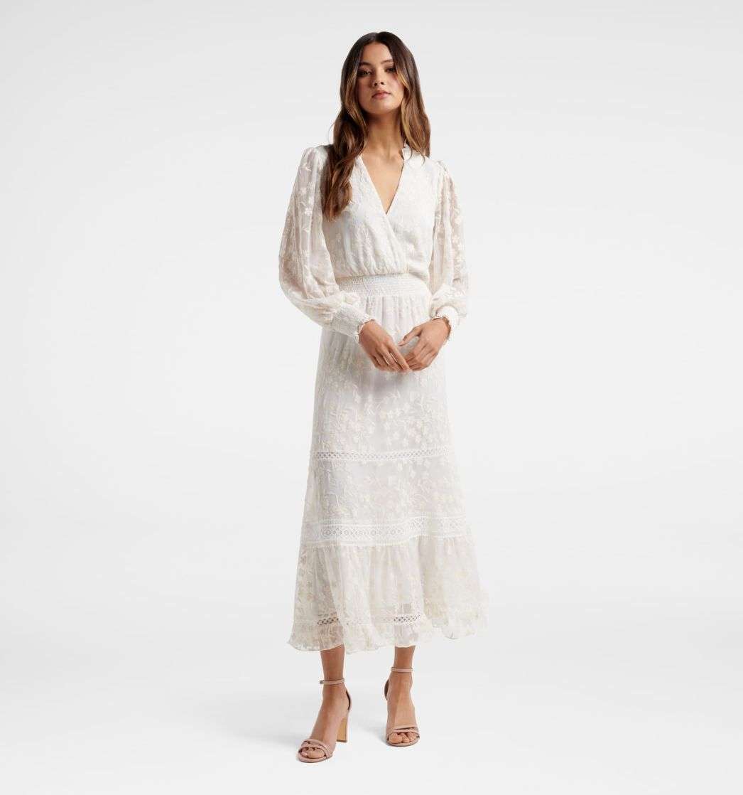 Buy Hillary Embroidered Midi Dress 