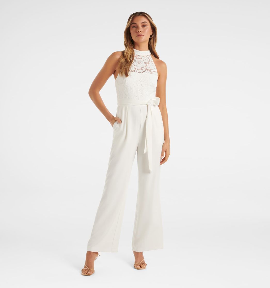 Forever New Jumpsuits  Buy Forever New Maddie Asymmetric Shoulder Jumpsuit  4 Online  Nykaa Fashion