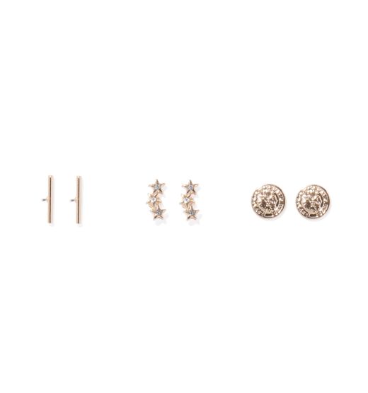 Malin Coin and Star Multipack Earrings