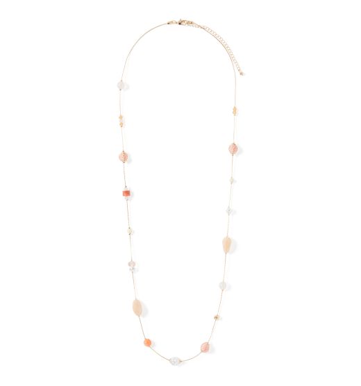 Koko Long Bead & Pearl Necklace