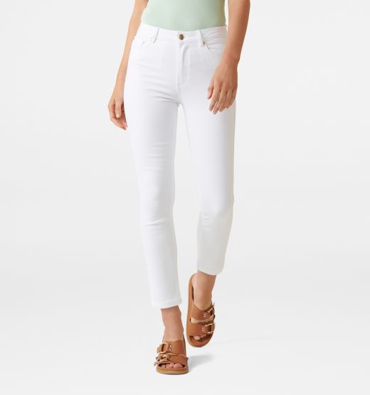 Isabel Mid Rise Straight Crop Jean