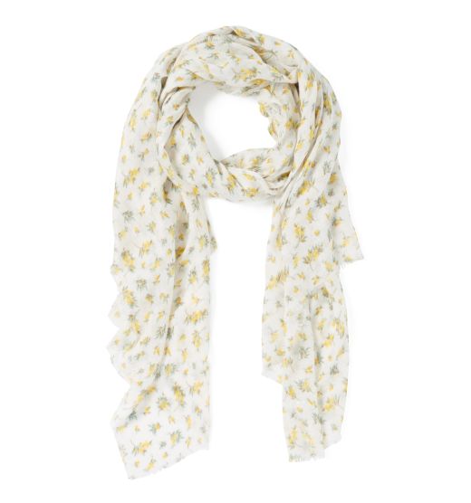 Diana Floral Linen Scarf