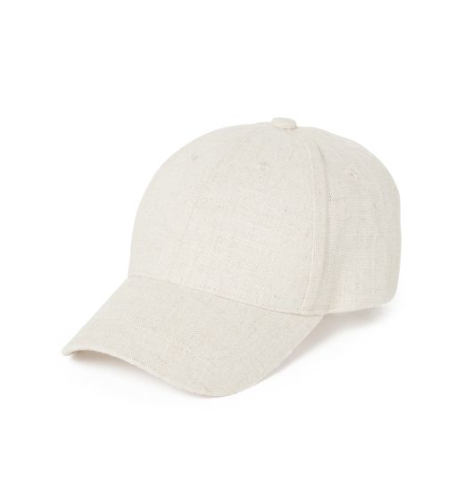 Mel Linen Peaked Cap