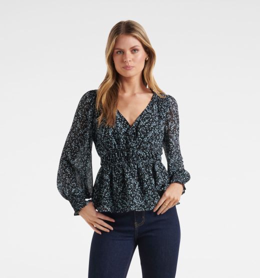 Willow Ruched Waist Blouse