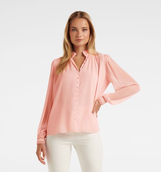 Camille Embellished Cuff Blouse