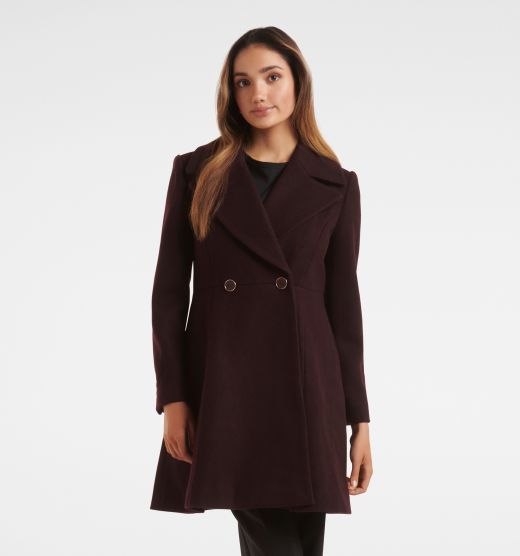 Esther Petite Fit And Flare Coat