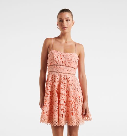 Martha Lace Prom Mini Dress