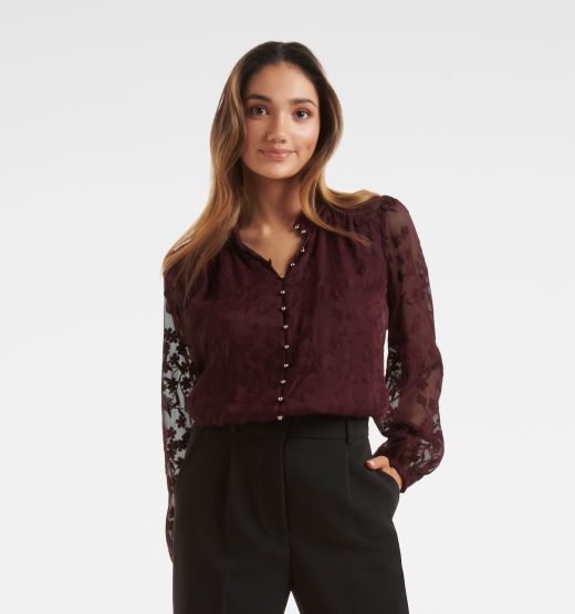 Lucy Petite Embroidered Blouse