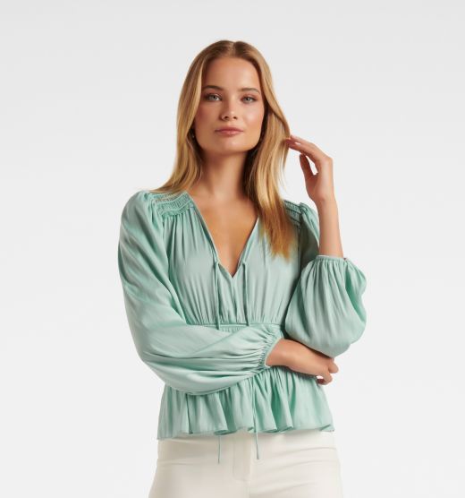 Claudia Ruched Waist Blouse