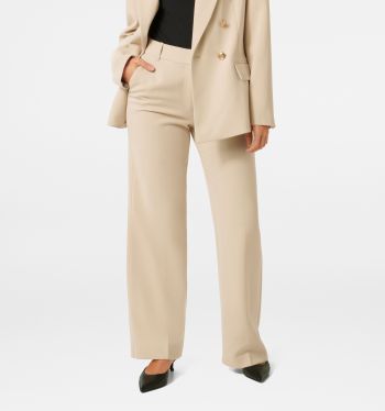 Forever New Emmie Straight Leg Pant in Pinstripe Suit