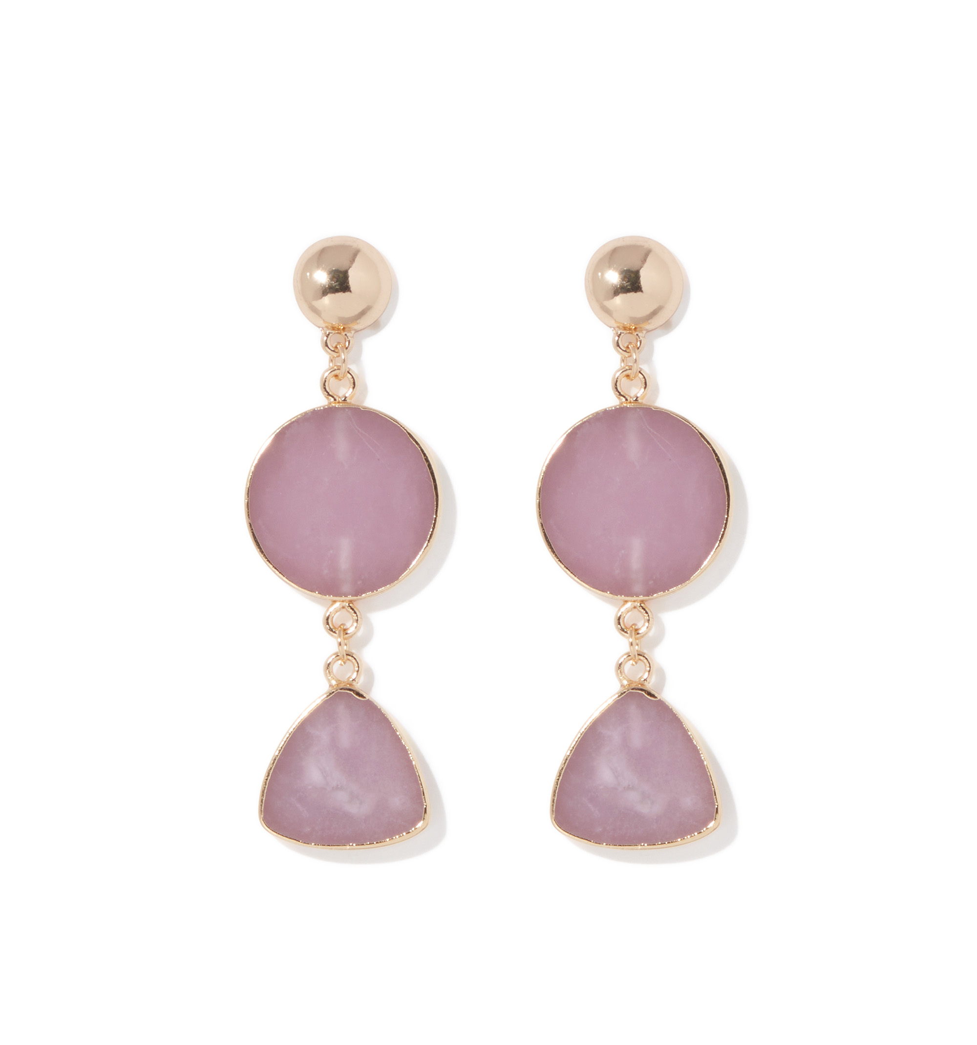 Kundan and Semi Precious Stone Earrings by Jade Bespoke – The Crescent Moon  Shop