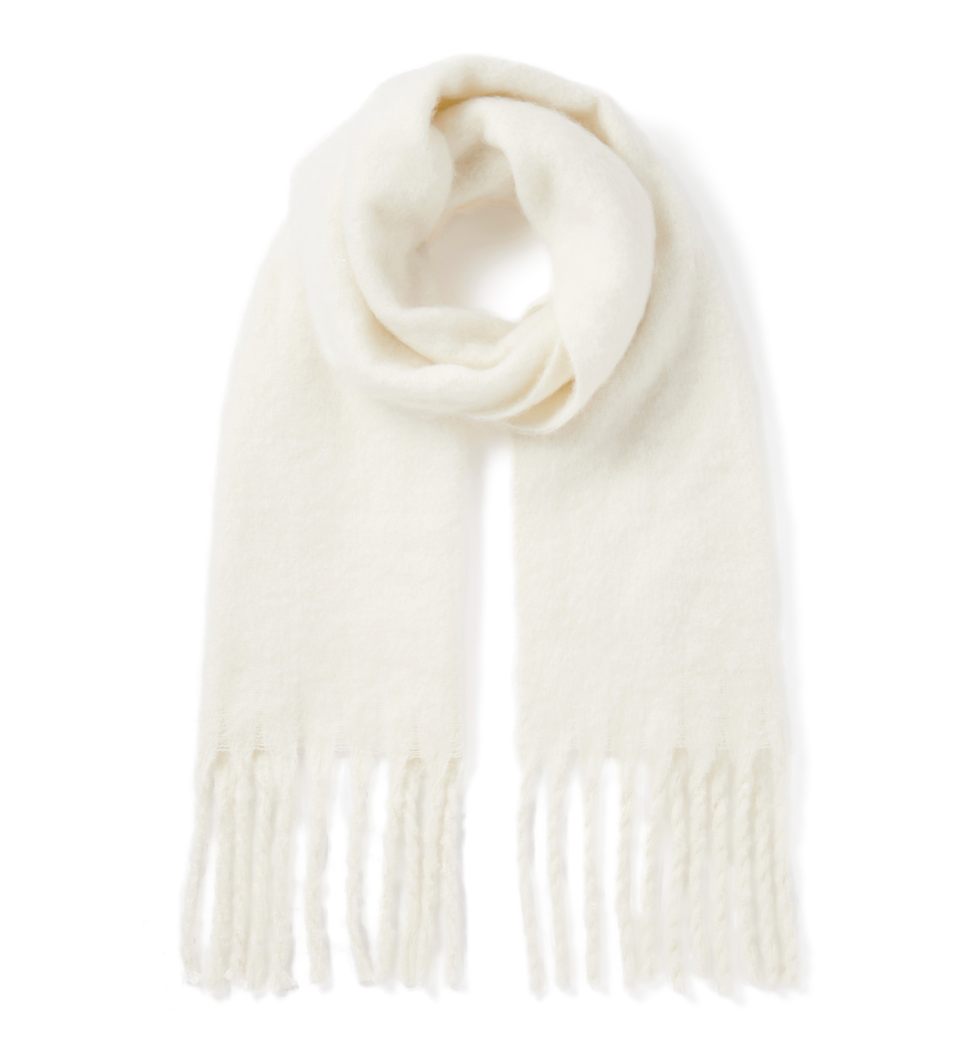 Buy White Emilie Boucle Scarf Online