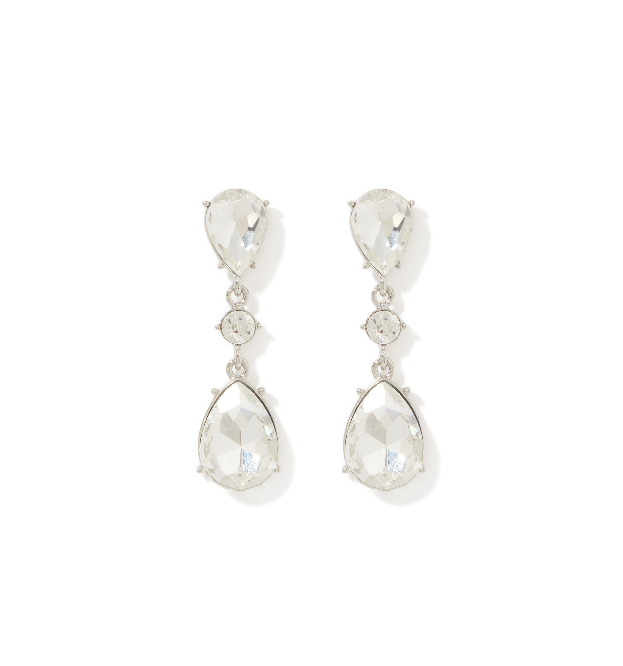 Diamond Teardrop Earrings Sterling Silver | Kay