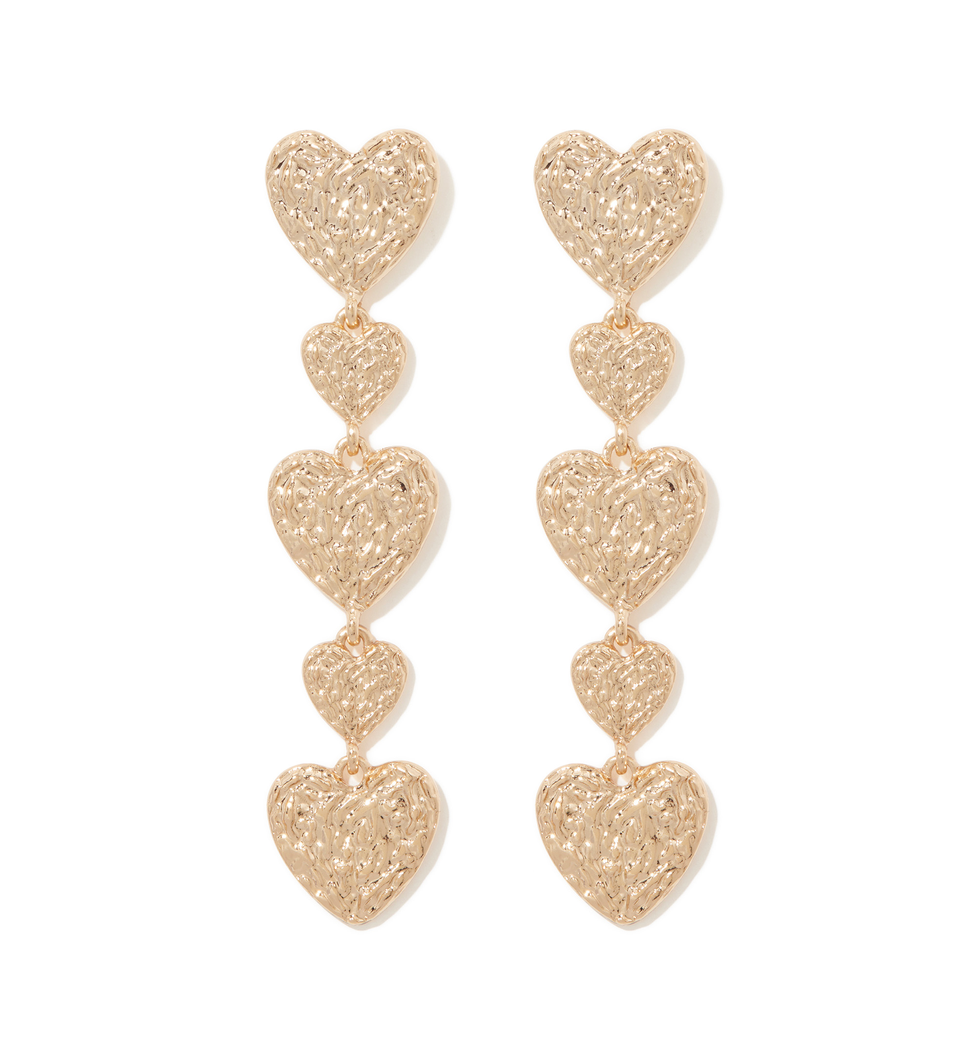 Buy quality Rose Gold Diamond Marquise Cluster Heart Earrings in Pune