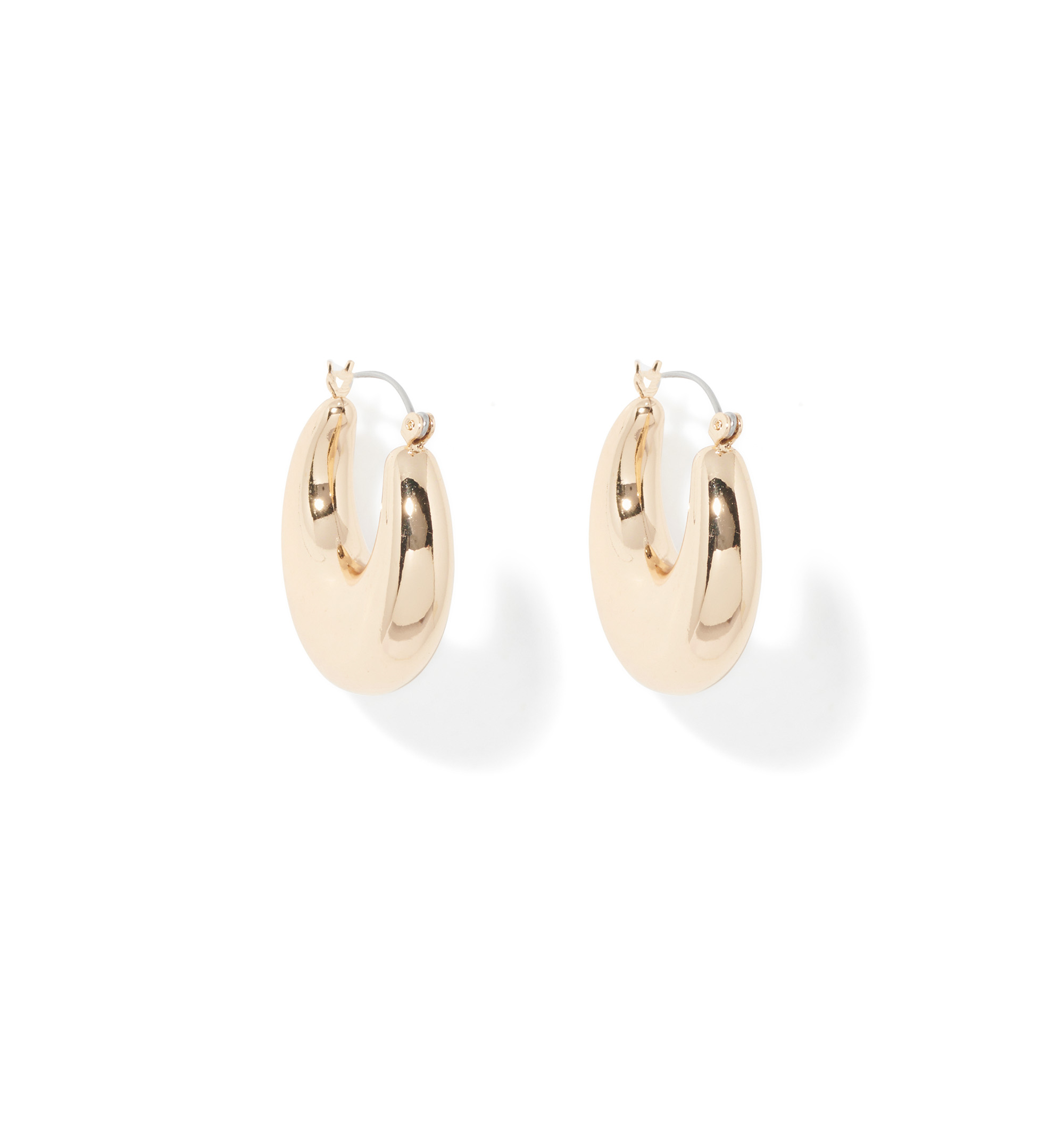 NB Large hoop earrings 14K gold-plated 925 sterling India | Ubuy