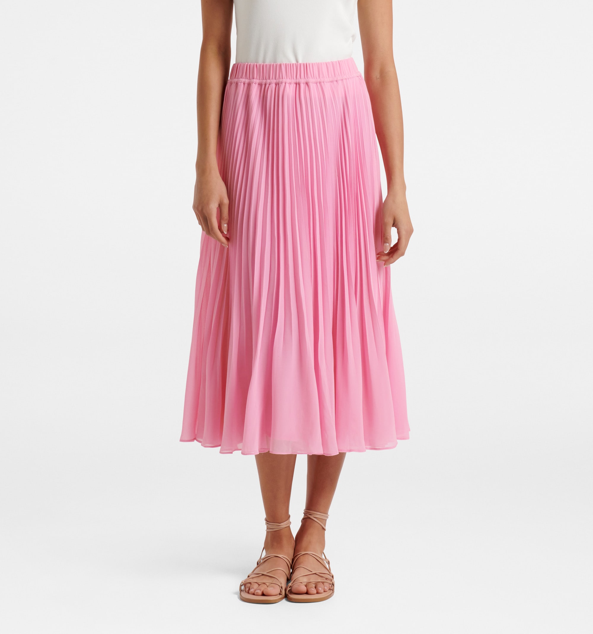 Buy FOREVER 21 Grey Shimmer A-Line Pleated Skirt - Skirts for Women 8821791  | Myntra