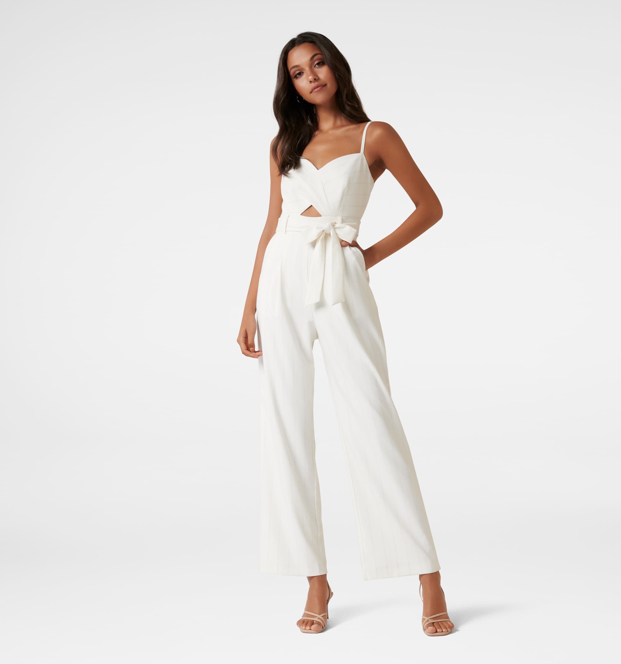 Forever New Celine Petite Lace Bodice Jumpsuit - AirRobe