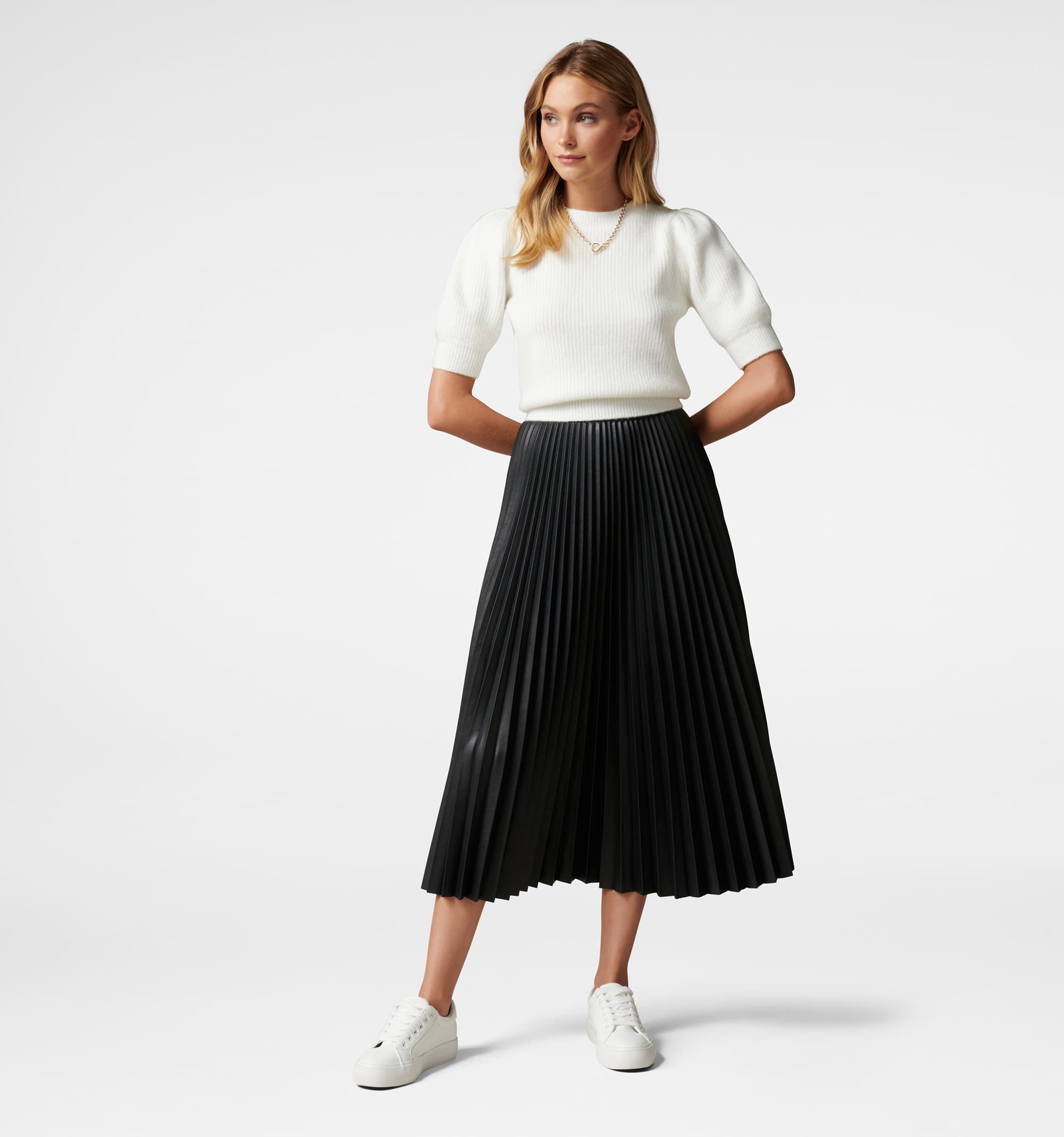 Cindy Pleated Mini Skirt by Forever New Online | THE ICONIC | Australia