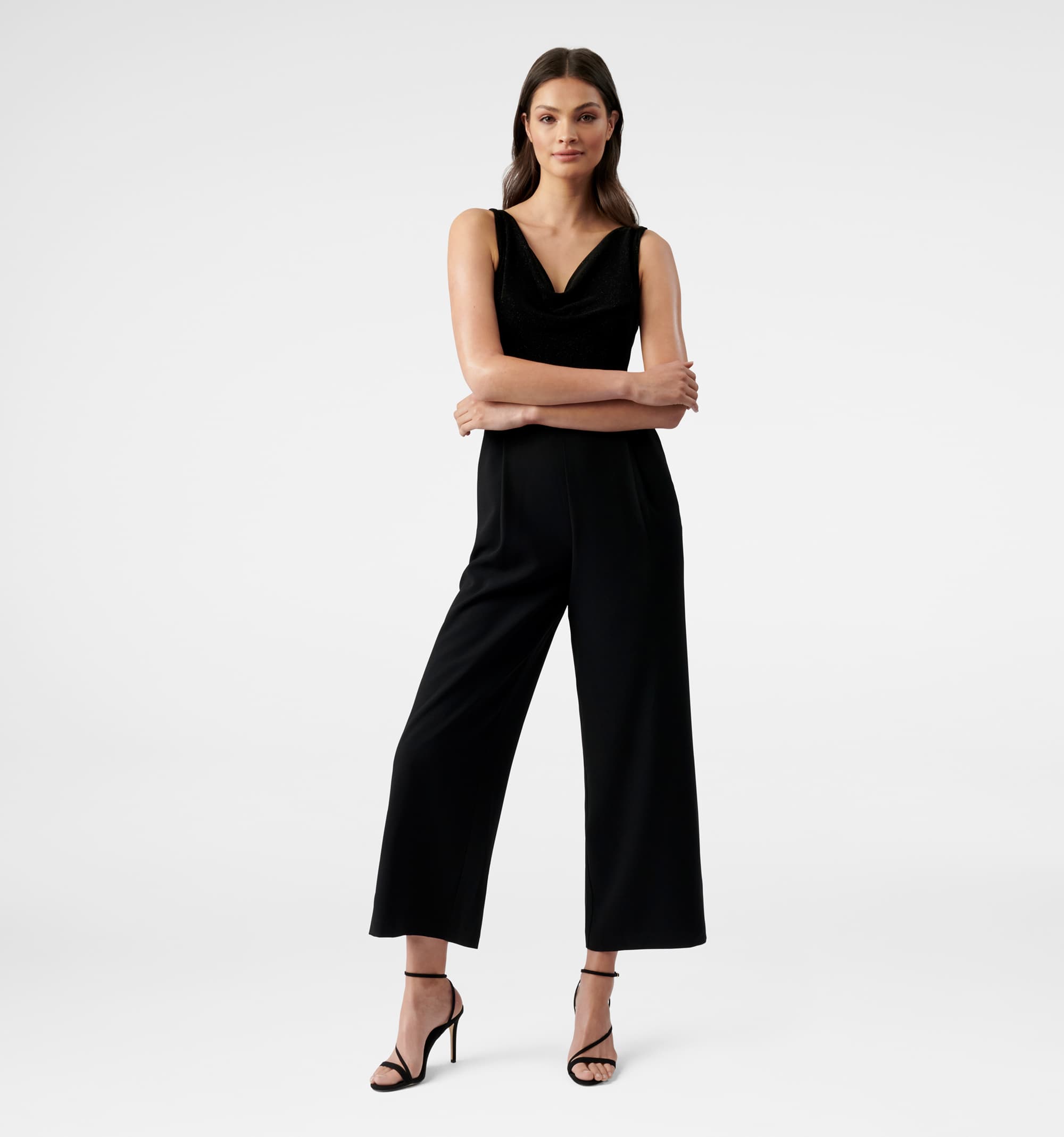NEW YORK & CO JUMPSUIT, SIZE XL | Rompers dressy, Black sleeveless jumpsuit,  White pantsuit