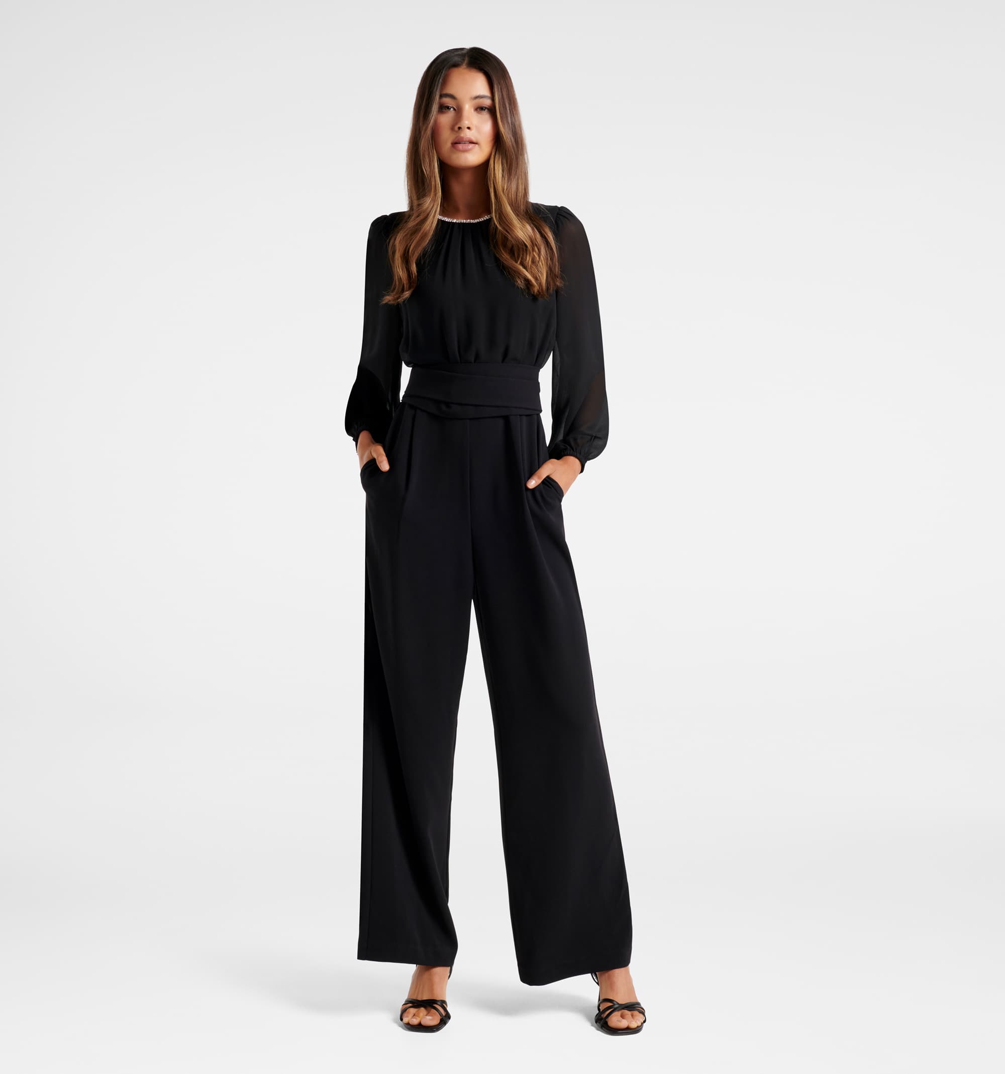 Forever New Navy Blue Solid Basic Jumpsuit 8898971.htm - Buy Forever New  Navy Blue Solid Basic Jumpsuit 8898971.htm online in India