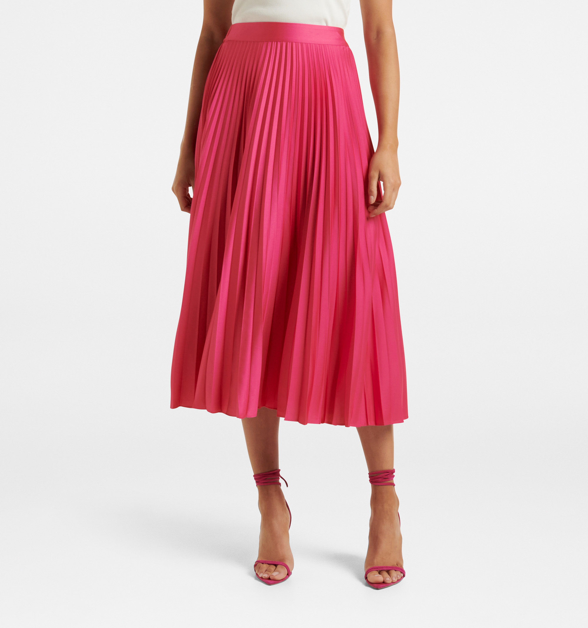 Styli Maxi Skirts  Buy Styli Pink Premium Pleated Detail Maxi Skirt Online   Nykaa Fashion