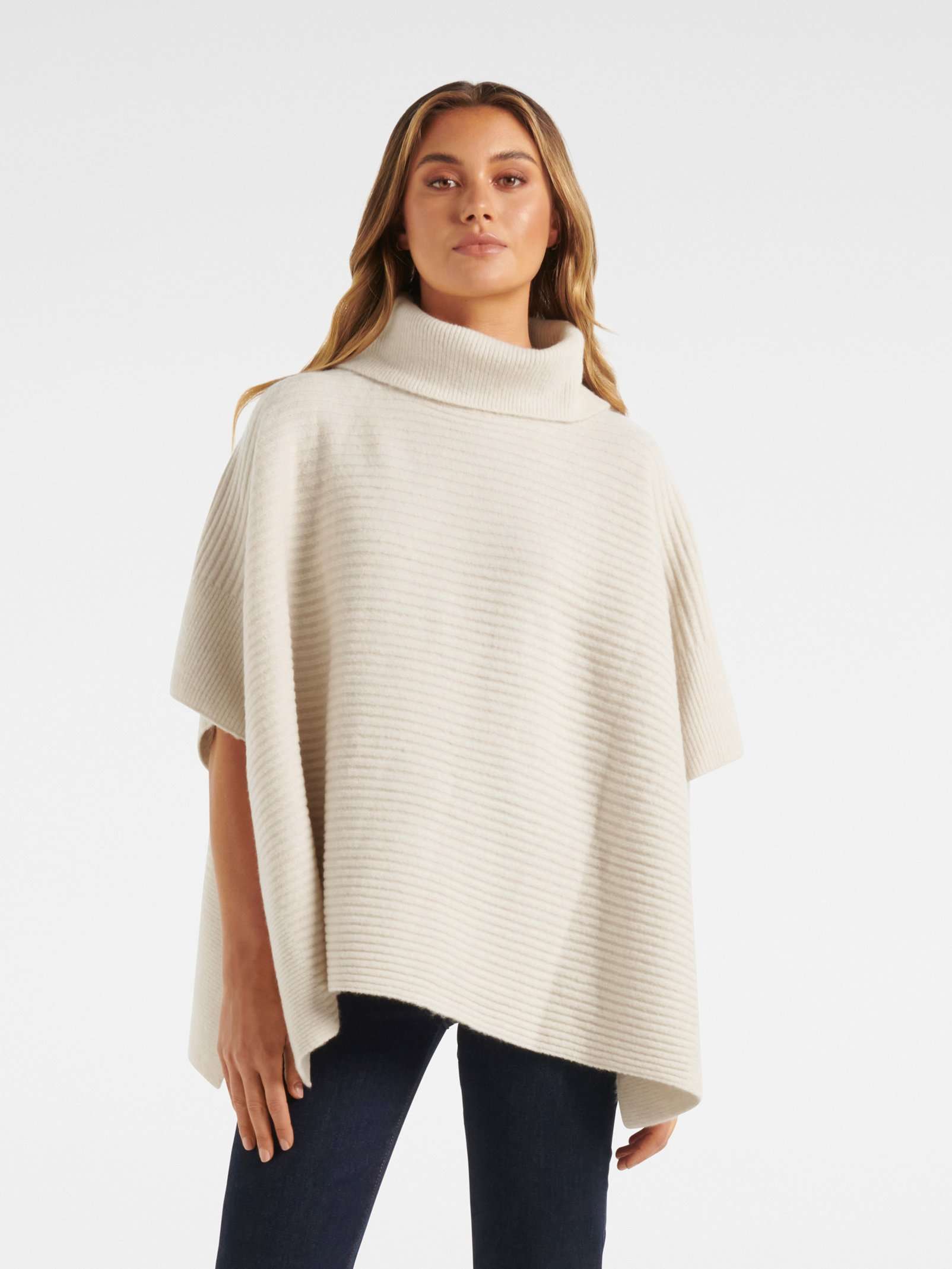 nuyuh rib knit poncho one-piece(Fjäll Poncho Knitting nuyuh rib knit poncho one-piece(Fjäll Poncho Knitting