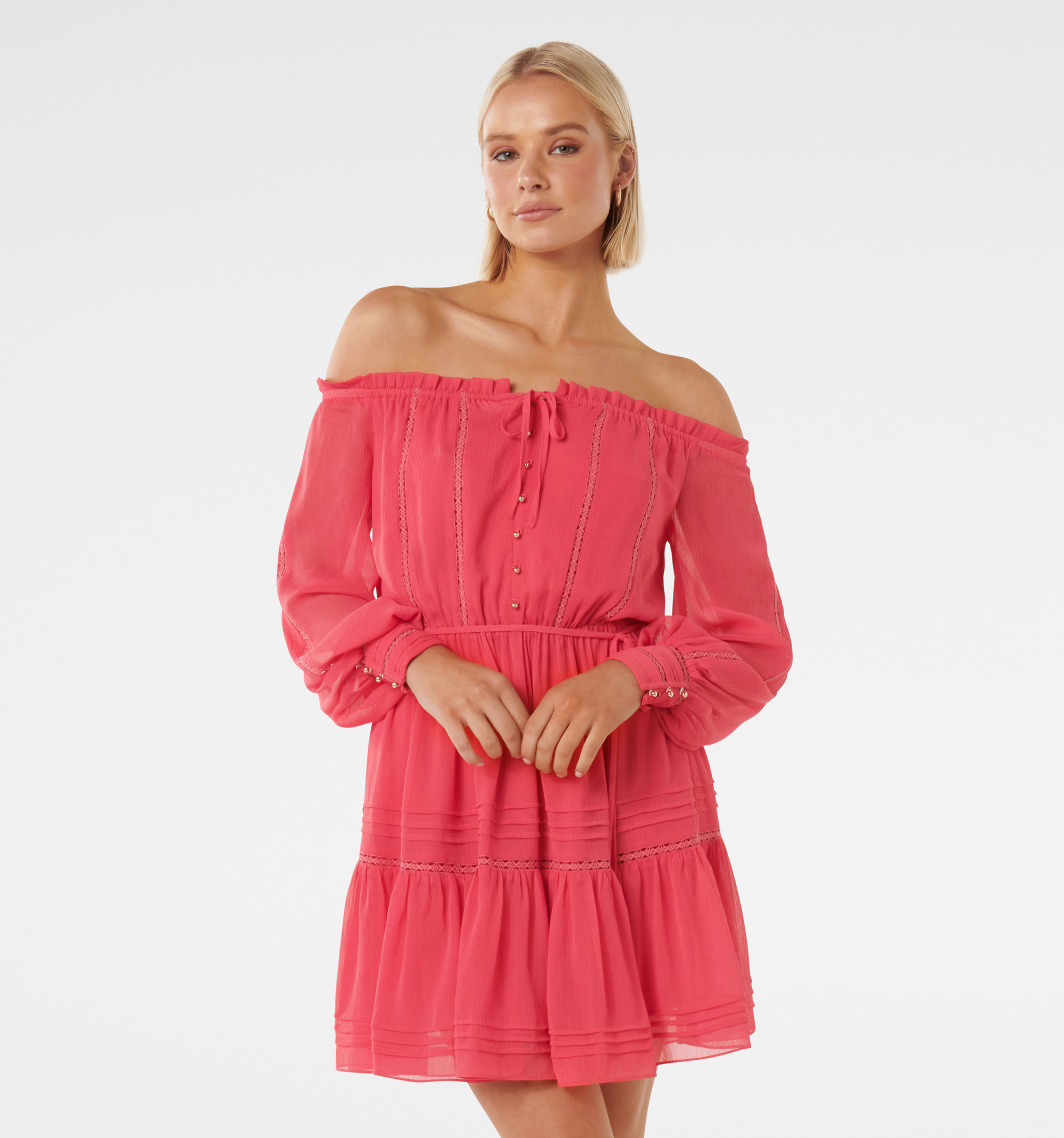 Forever New Pink Dress 10 - Reluv Clothing Australia