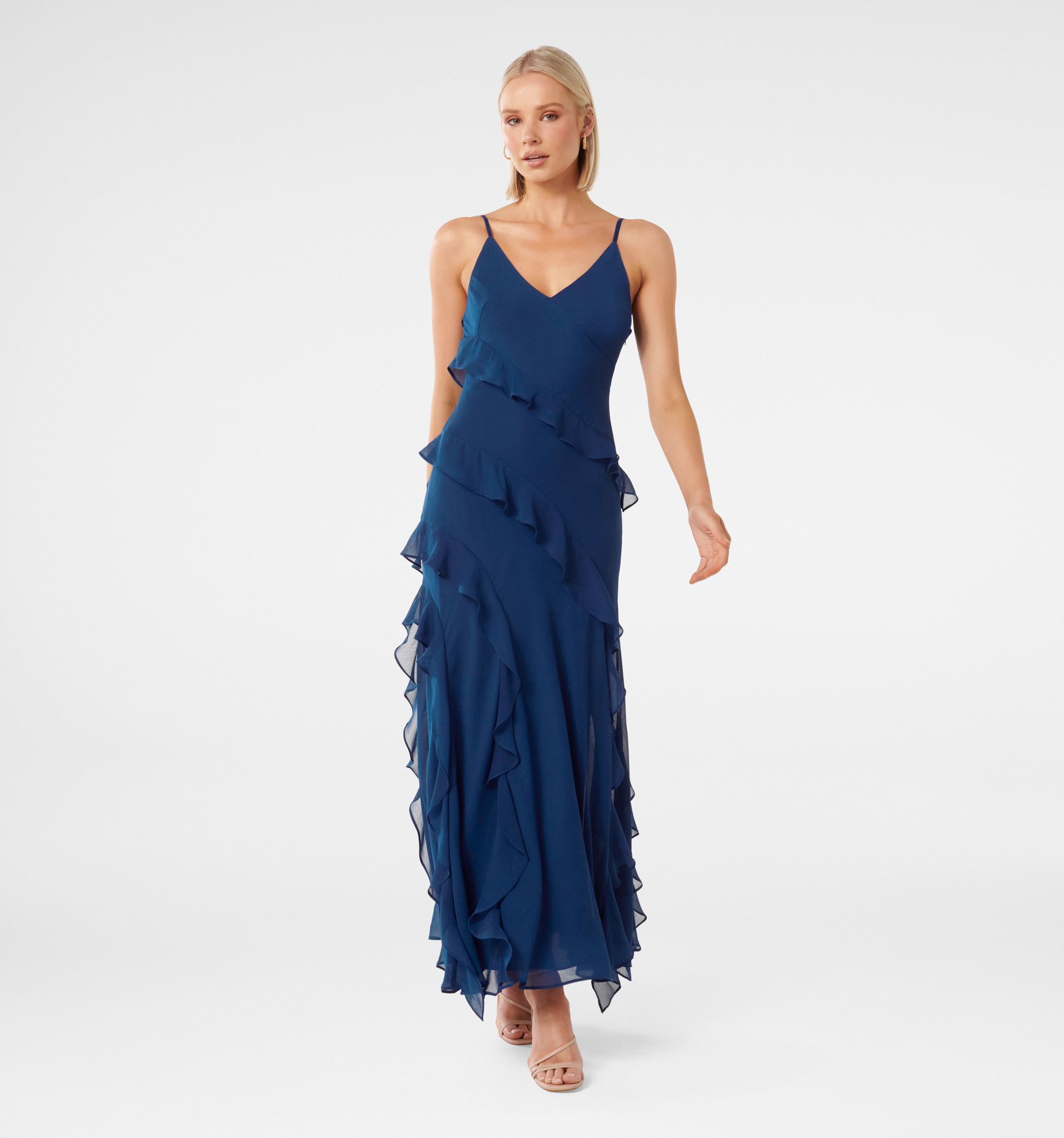 The Bed & Breakfast Sheer Delight Ruffle Gown – Selkie