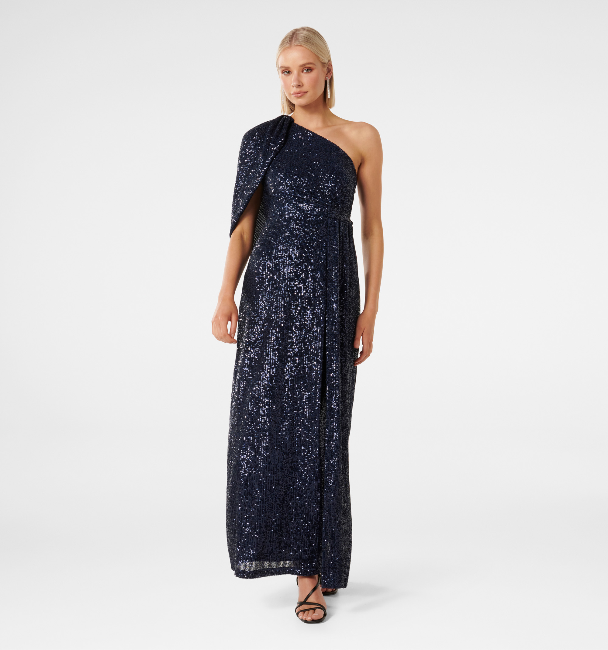 Buy online Women's Navy Blue Sequin Shift Dress from western wear for Women  by Limeroad Studios for ₹1299 at 28% off | 2024 Limeroad.com