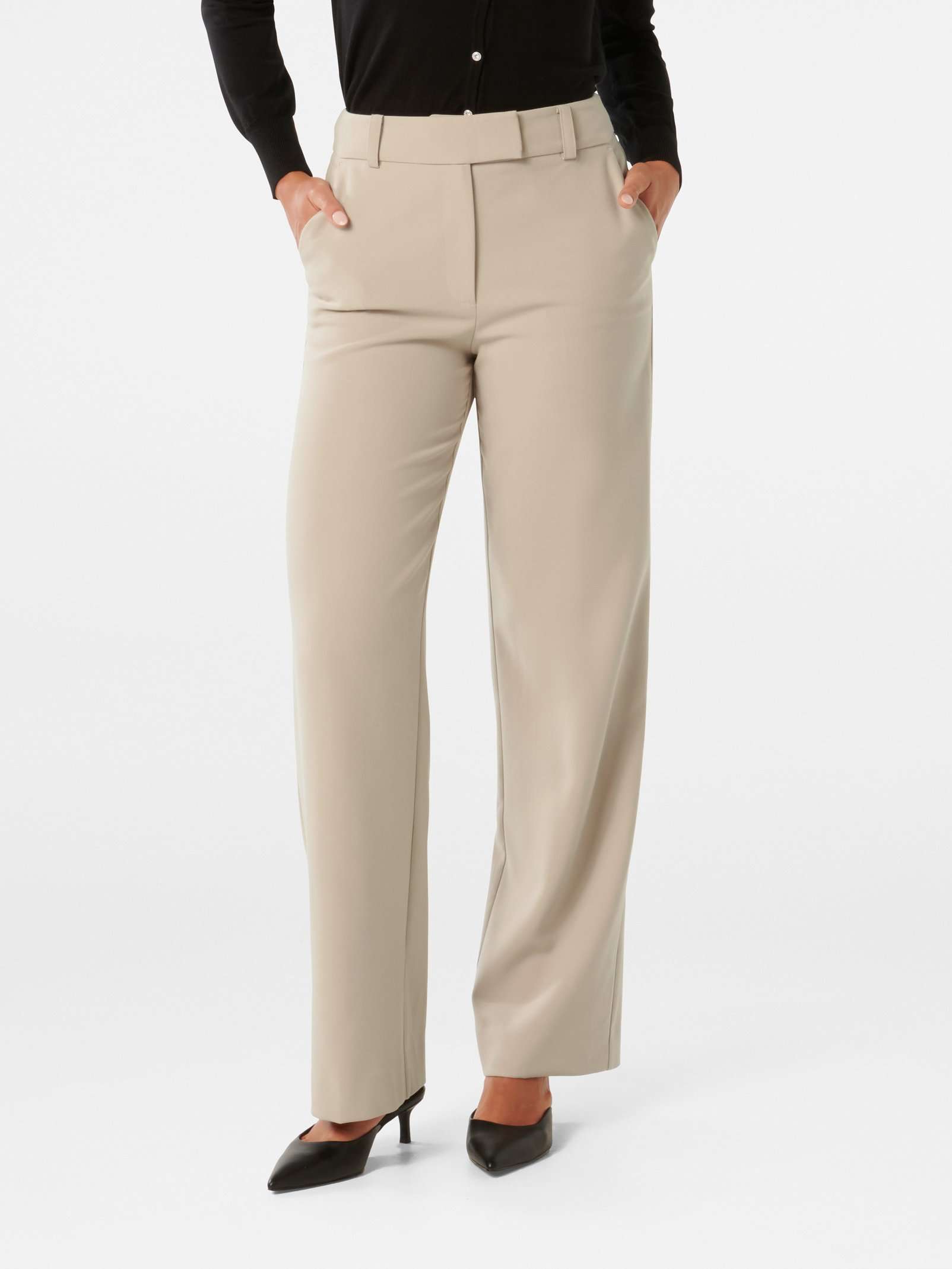 Nu Straight Leg Pant, Metallic Pique