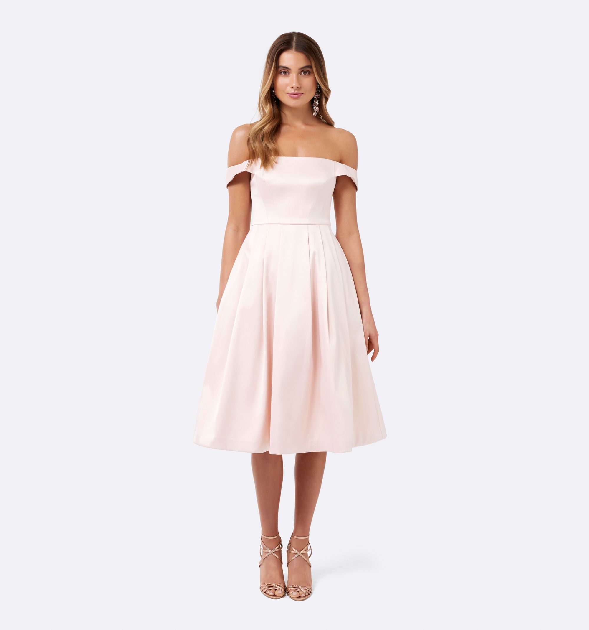 Buy Hot Pink Hadley Tie Back Midi Dress - Forever New